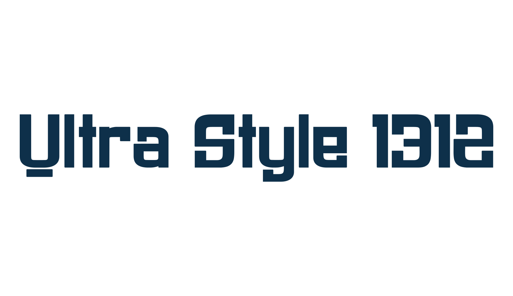 Ultra Style 1312, fancy various decorative font preview