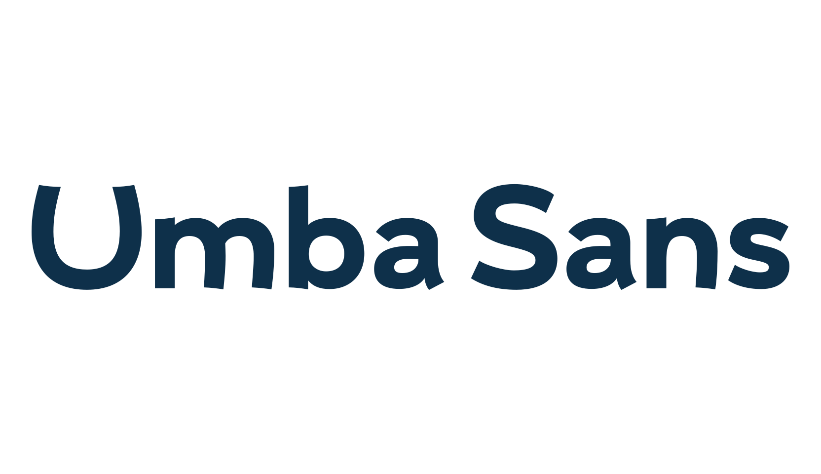 Umba Sans, sans serif font preview