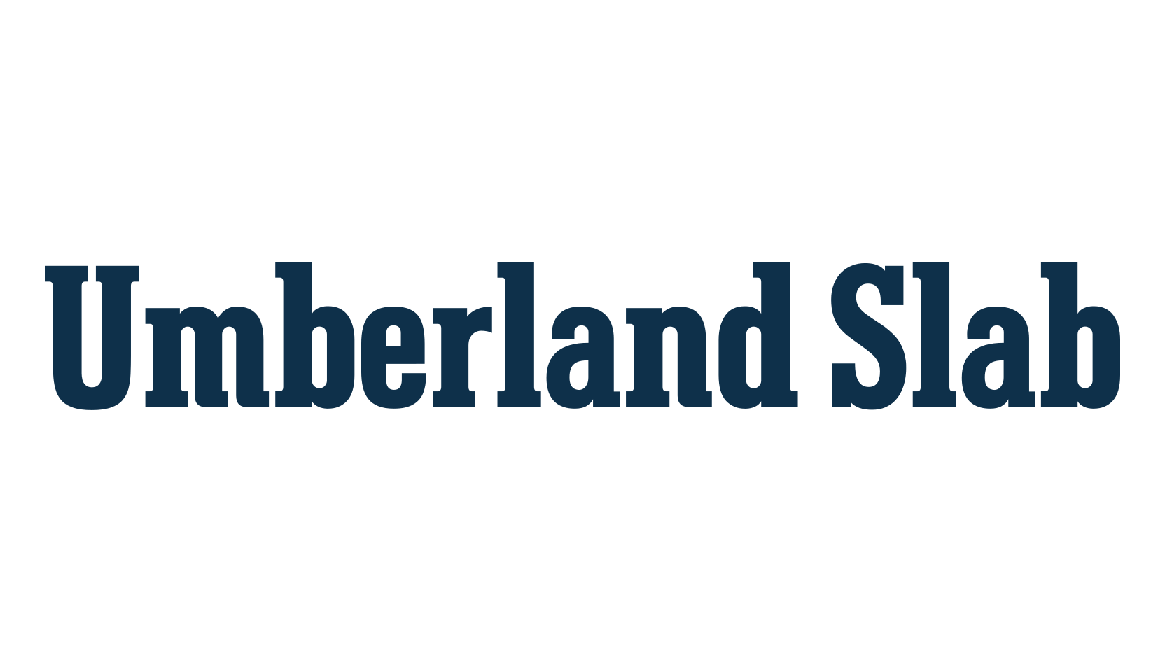 Umberland Slab, serif font preview