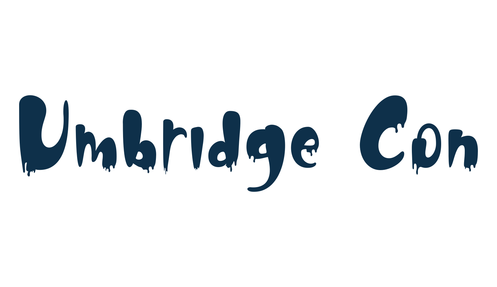 Umbridge Con, holiday halloween fancy decorative horror font preview