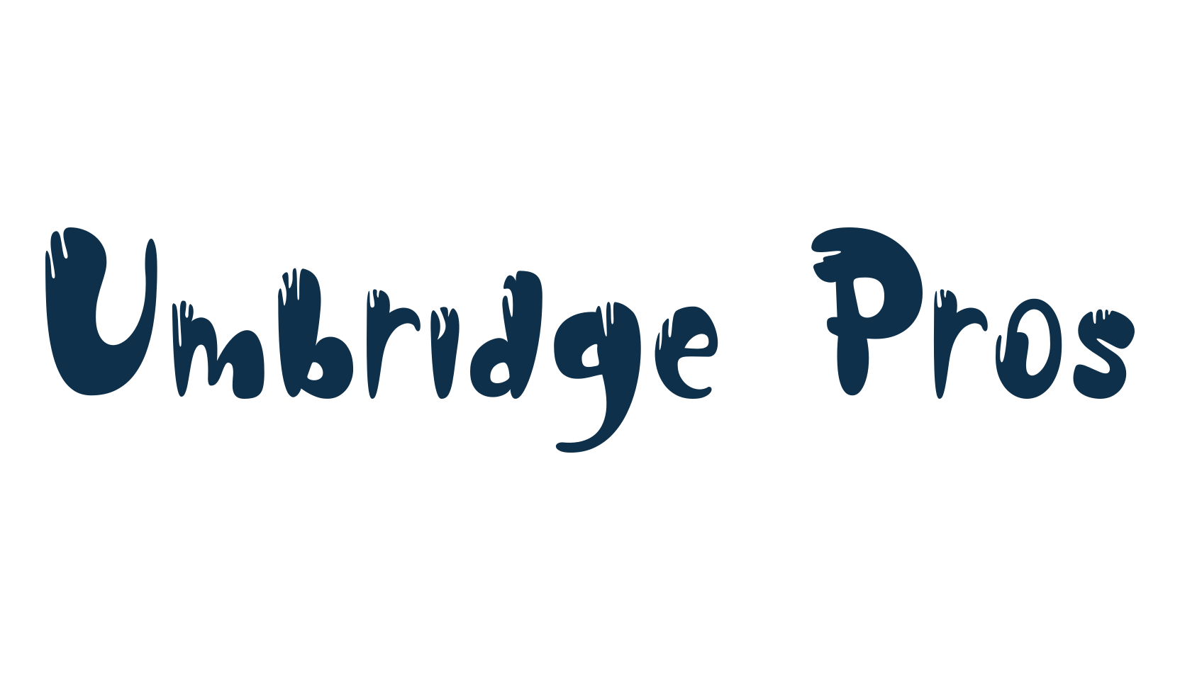 Umbridge Pros, various font preview