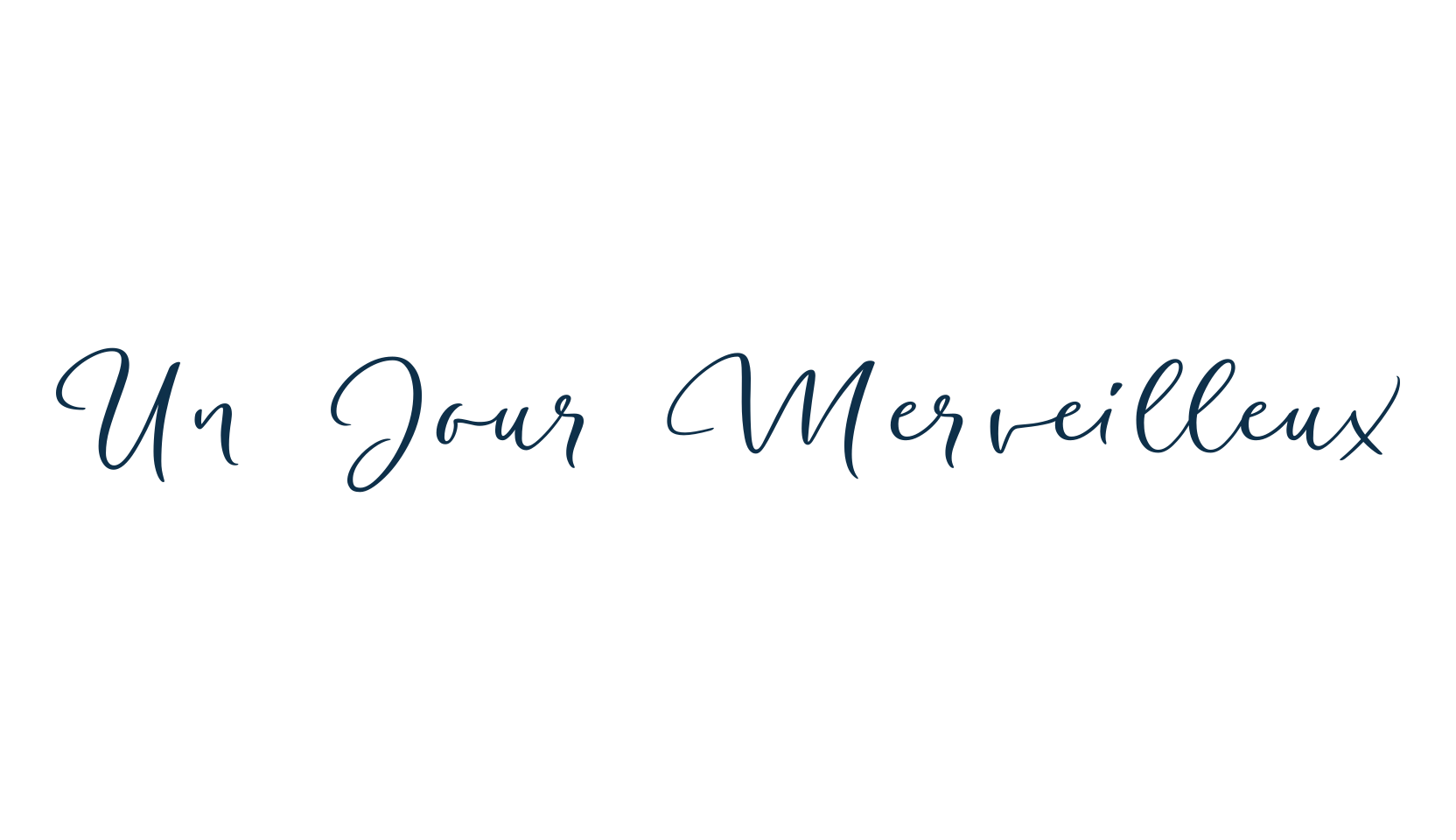 Un Jour Merveilleux, script calligraphy fancy decorative font preview