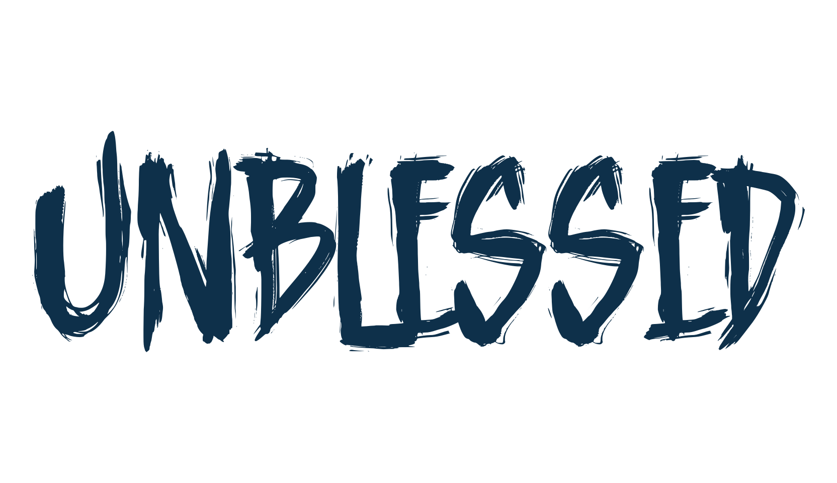 Unblessed, halloween font preview