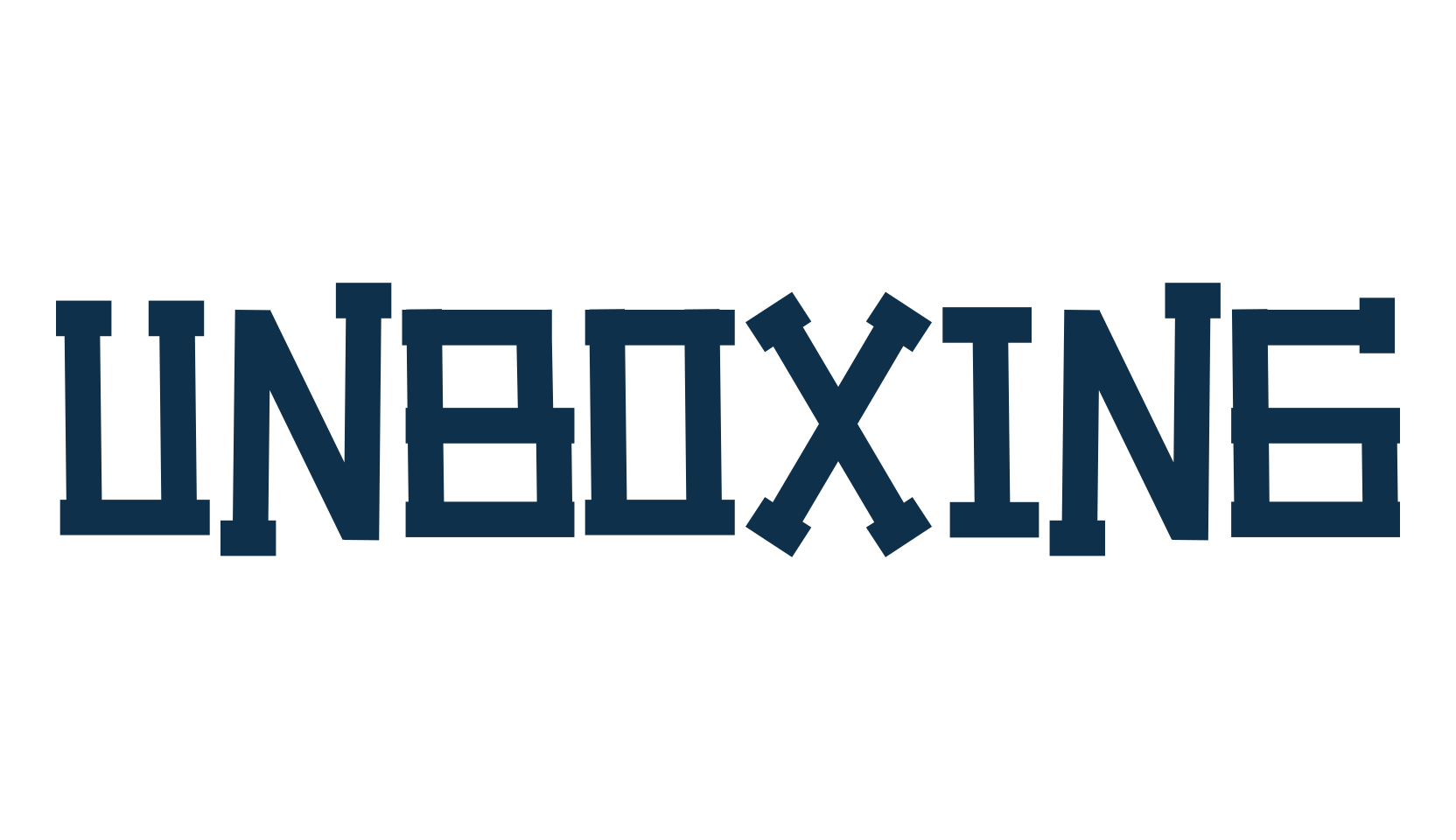Unboxing, fancy various decorative font preview