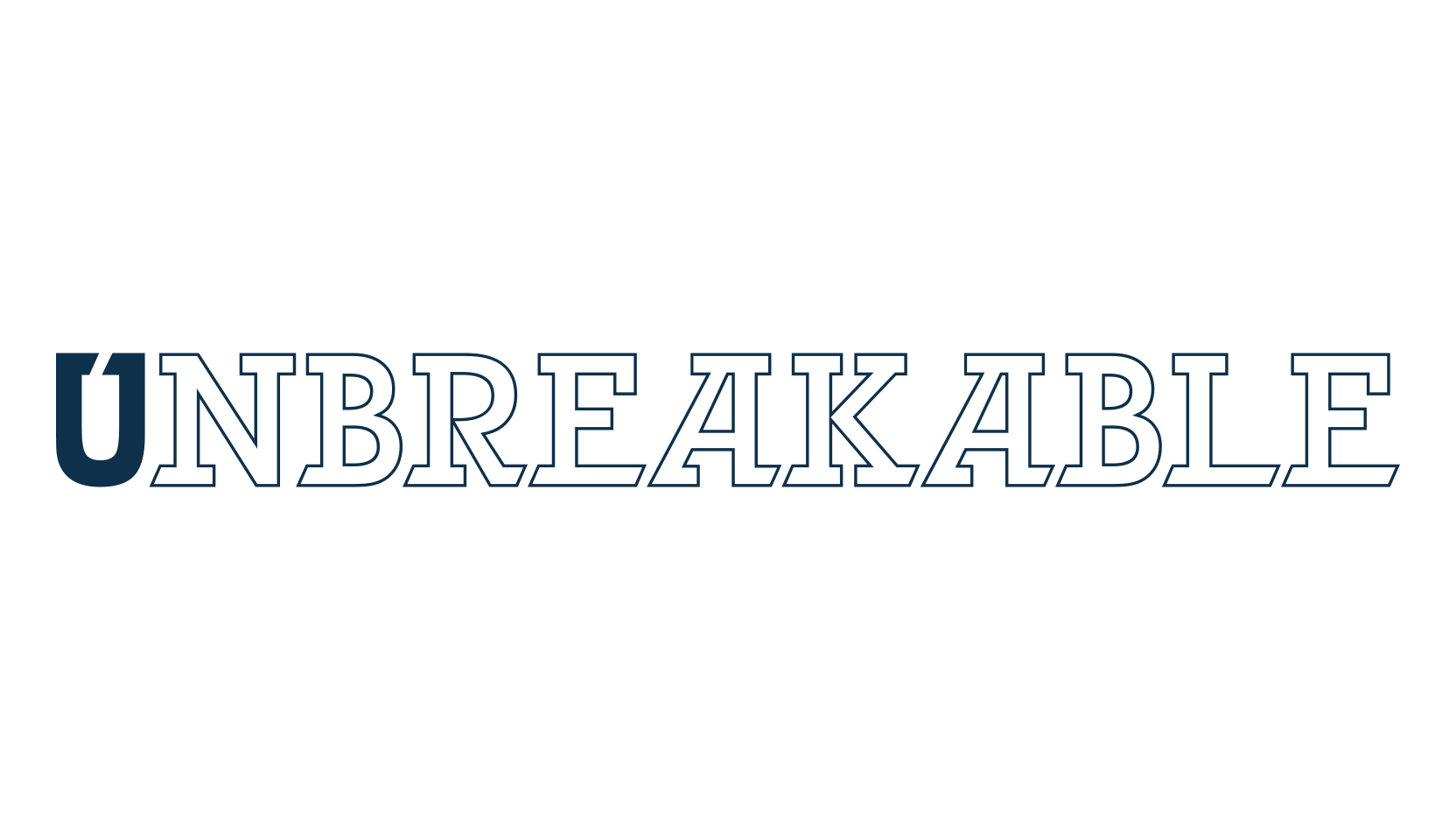Unbreakable, fancy various decorative font preview