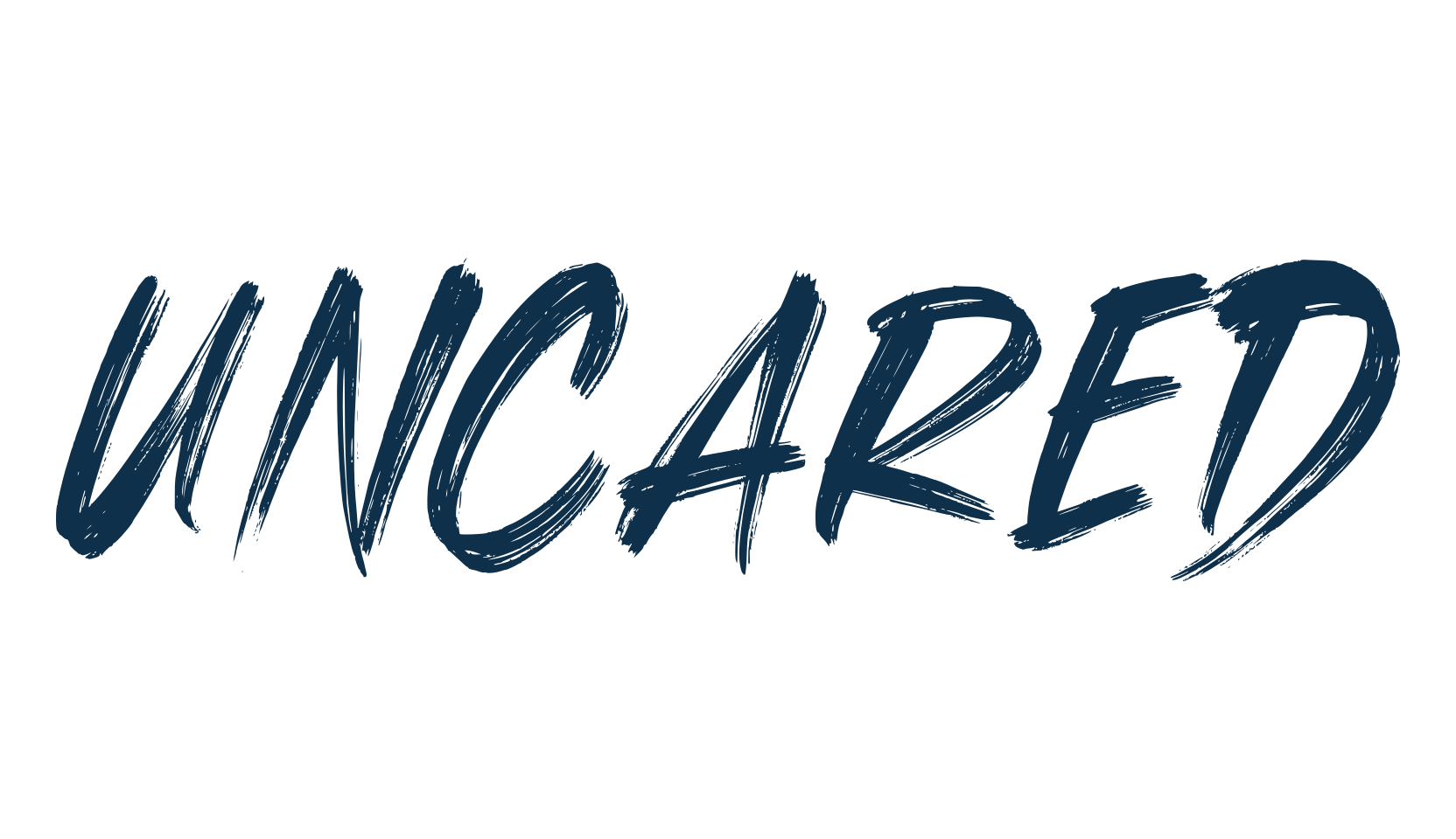 Uncared, brush font preview