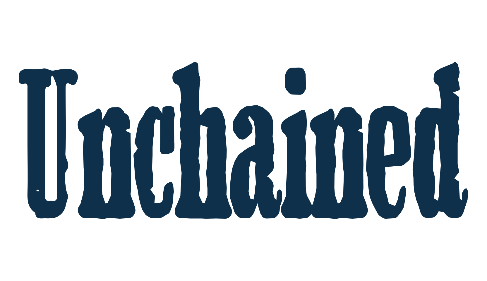 Unchained, fancy western decorative font preview
