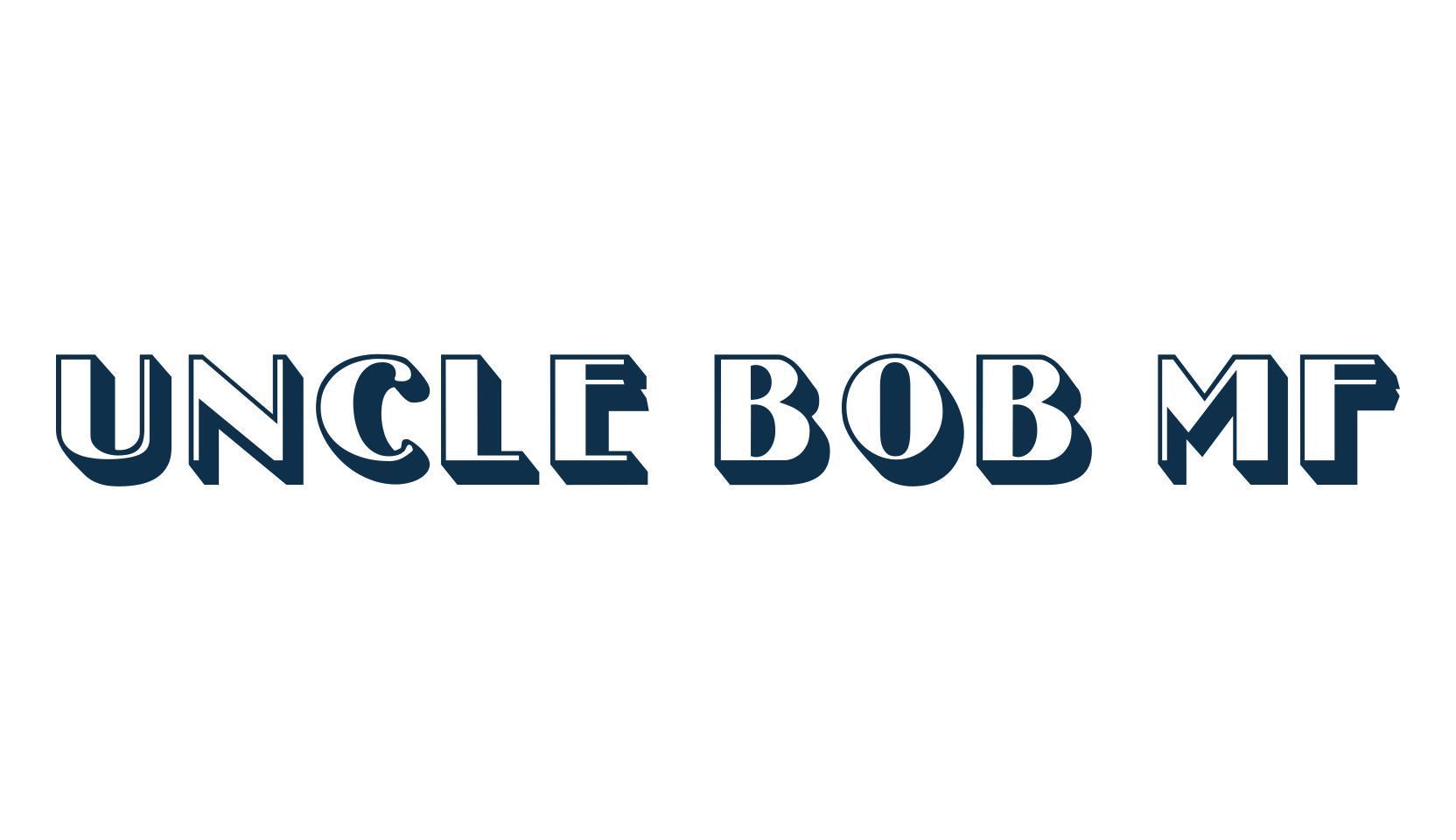 Uncle Bob MF, fancy retro decorative font preview