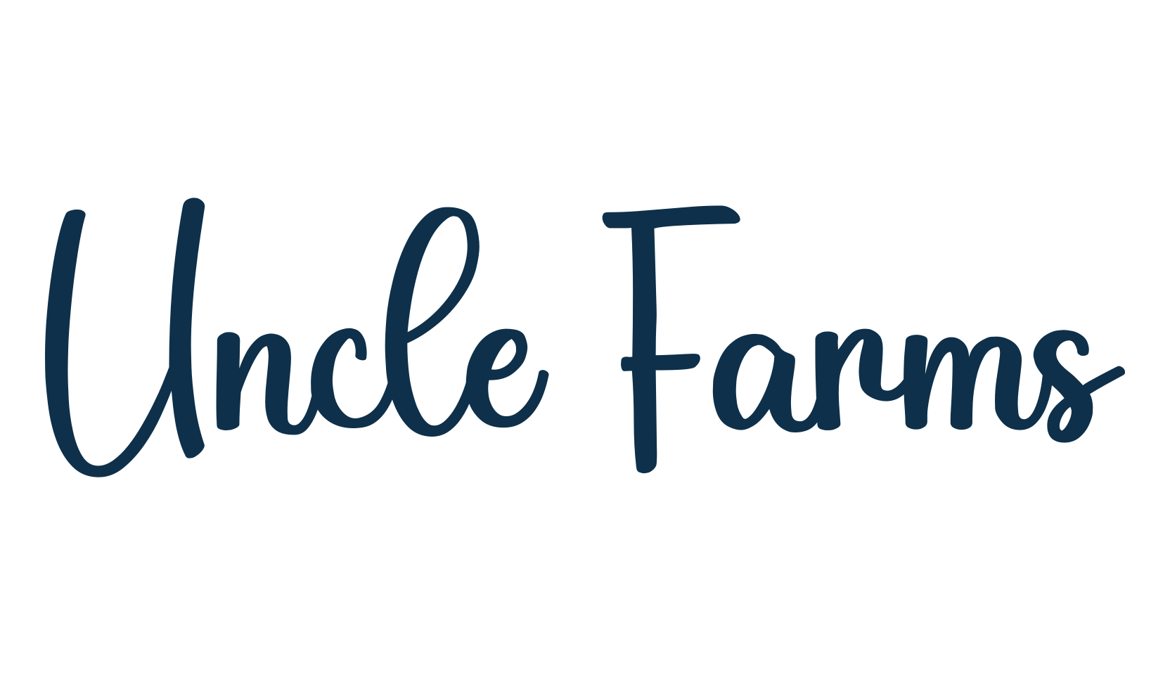 Uncle Farms, various font preview
