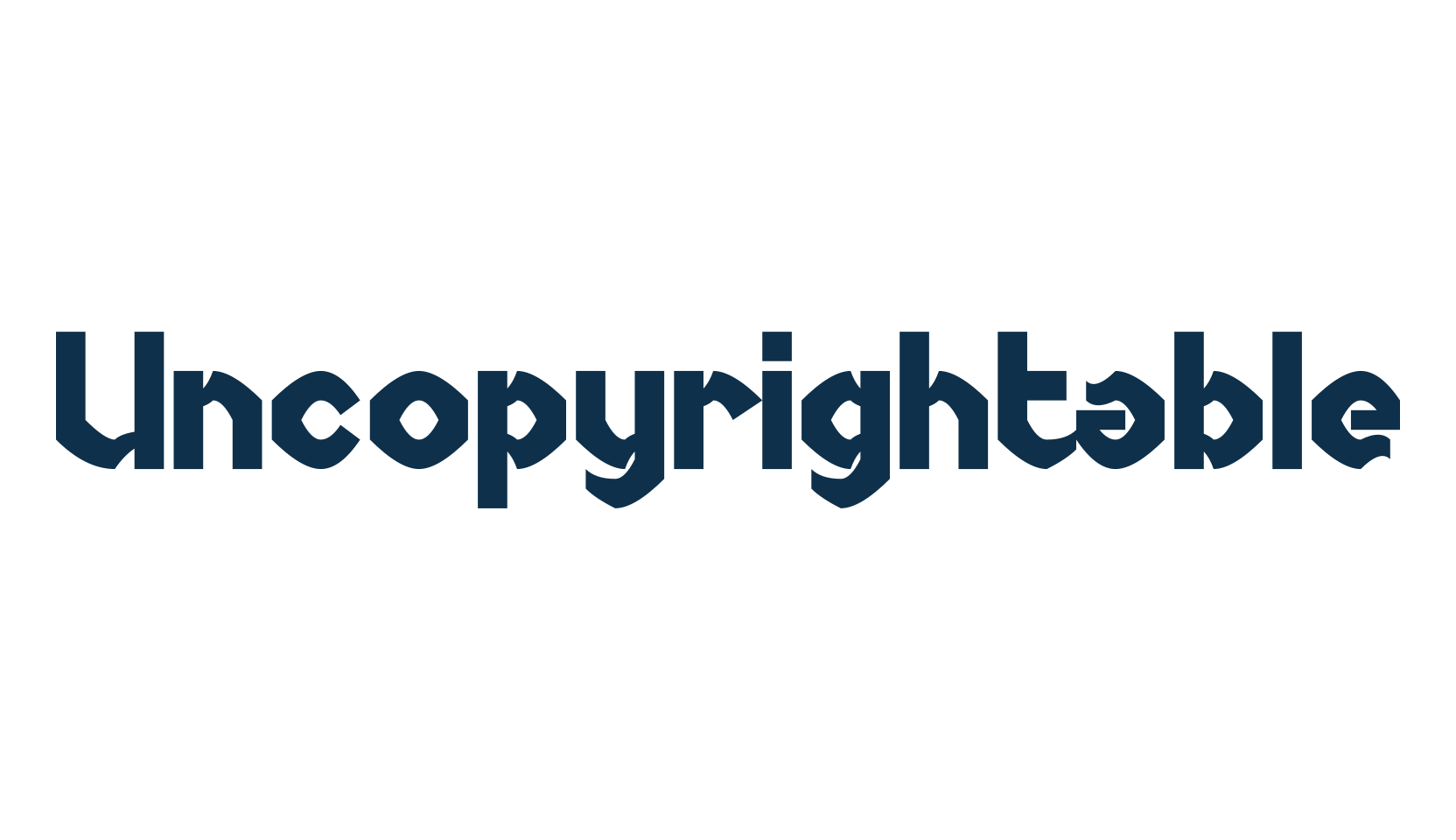 Uncopyrightable, gothic modern font preview