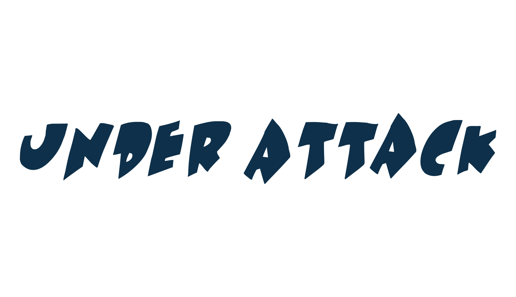 Under Attack, cartoon font preview