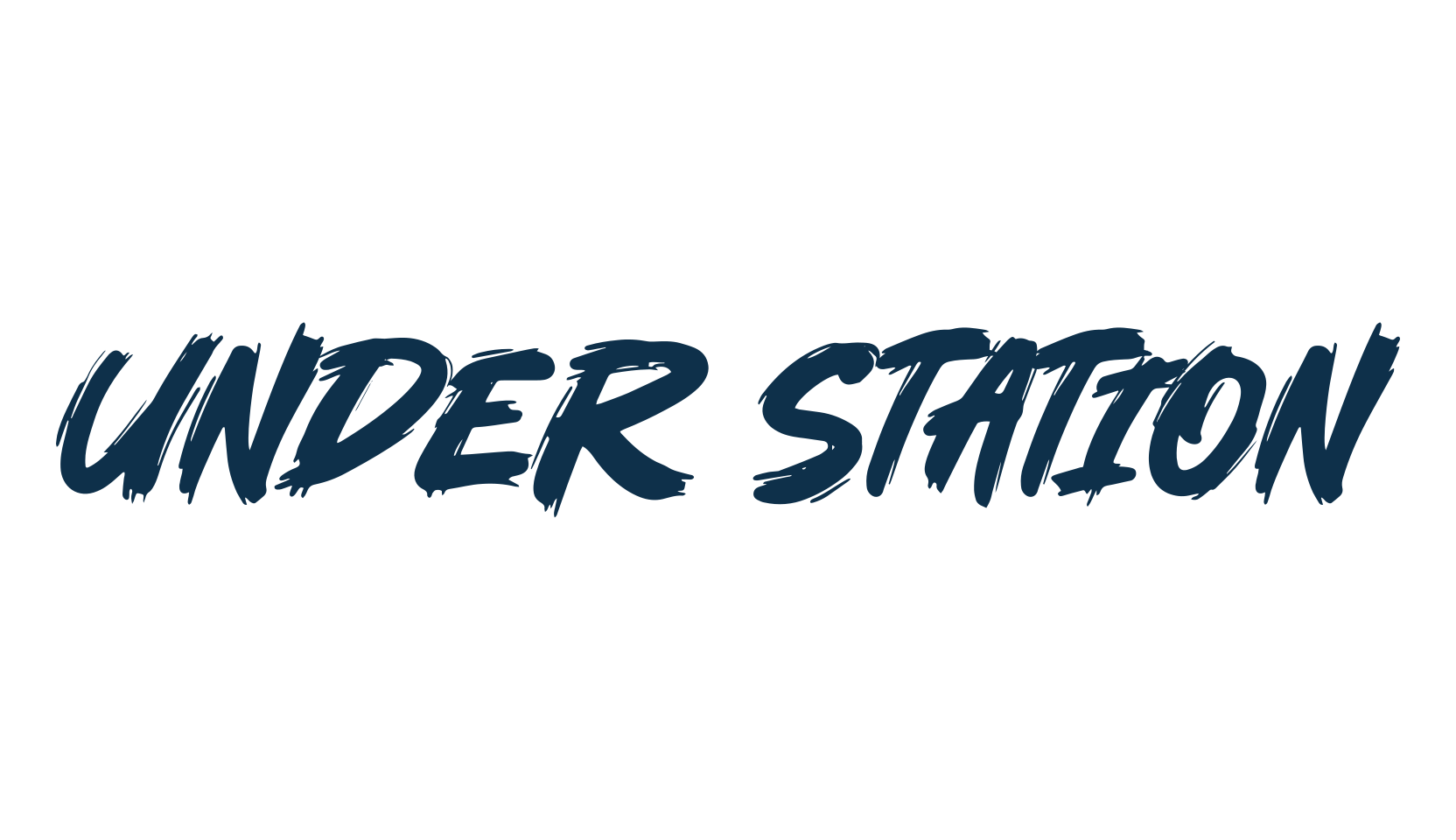 Under Station, brush font preview