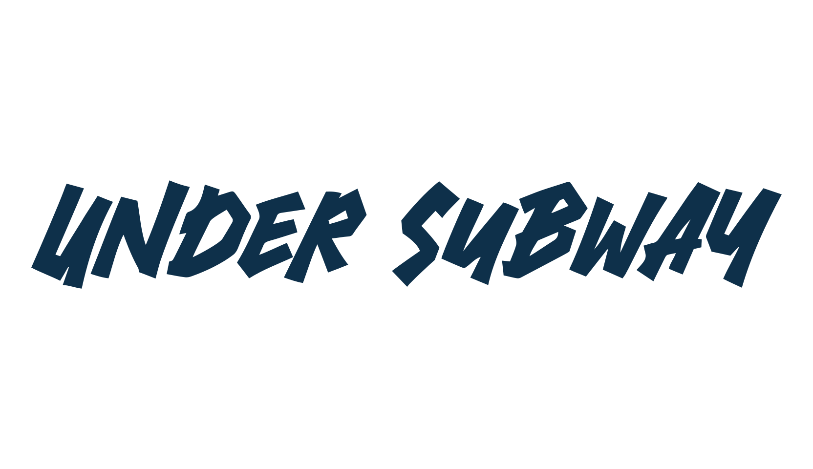 Under Subway, cartoon font preview