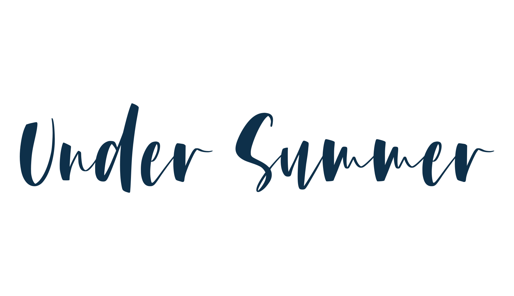Under Summer, fancy various decorative script calligraphy font preview