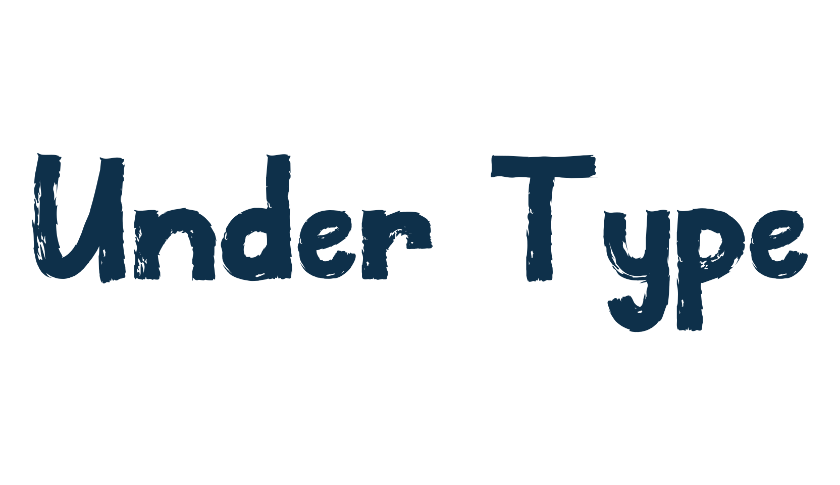 Under Type, script brush fancy decorative calligraphy font preview