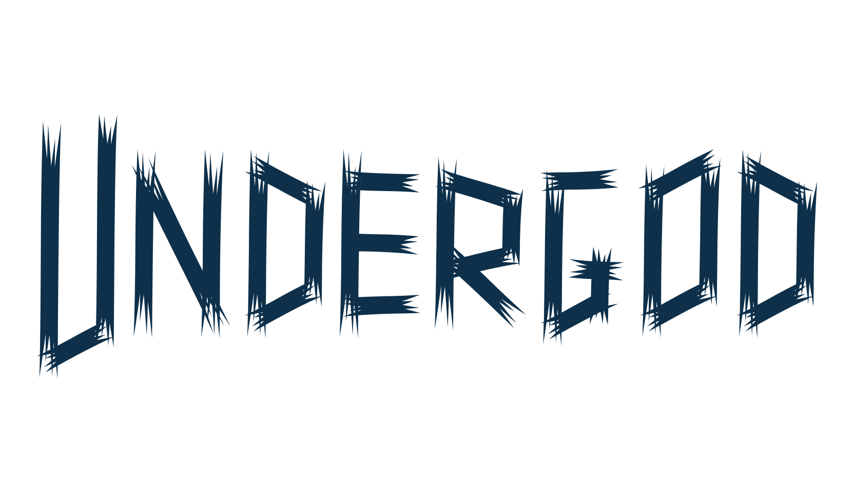 Undergod, halloween font preview