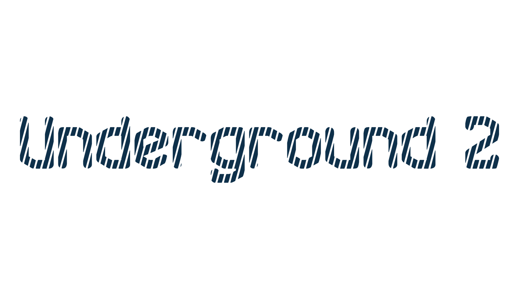 Underground 2, fancy distorted decorative font preview