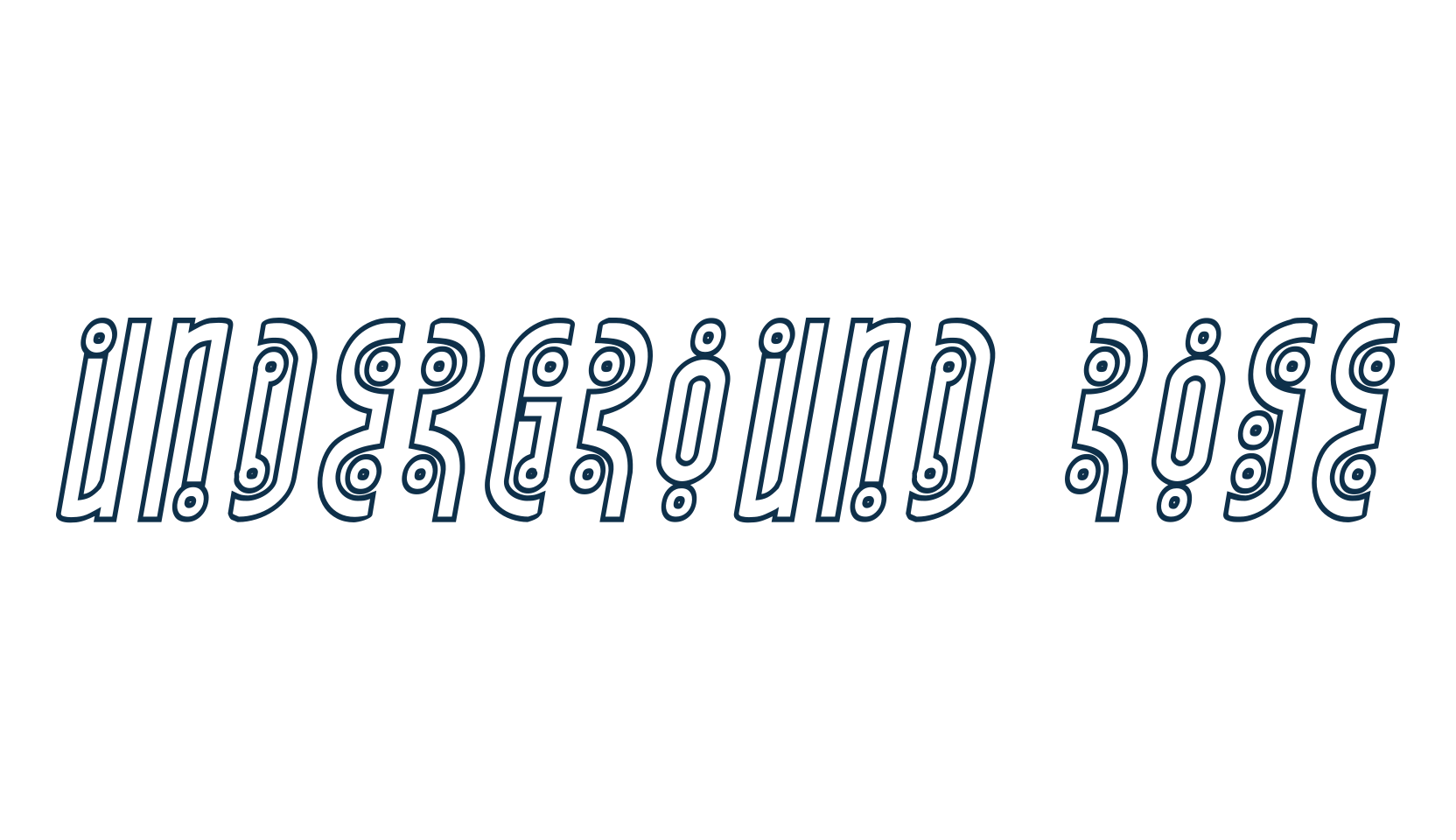 Underground Rose, fancy decorative font preview