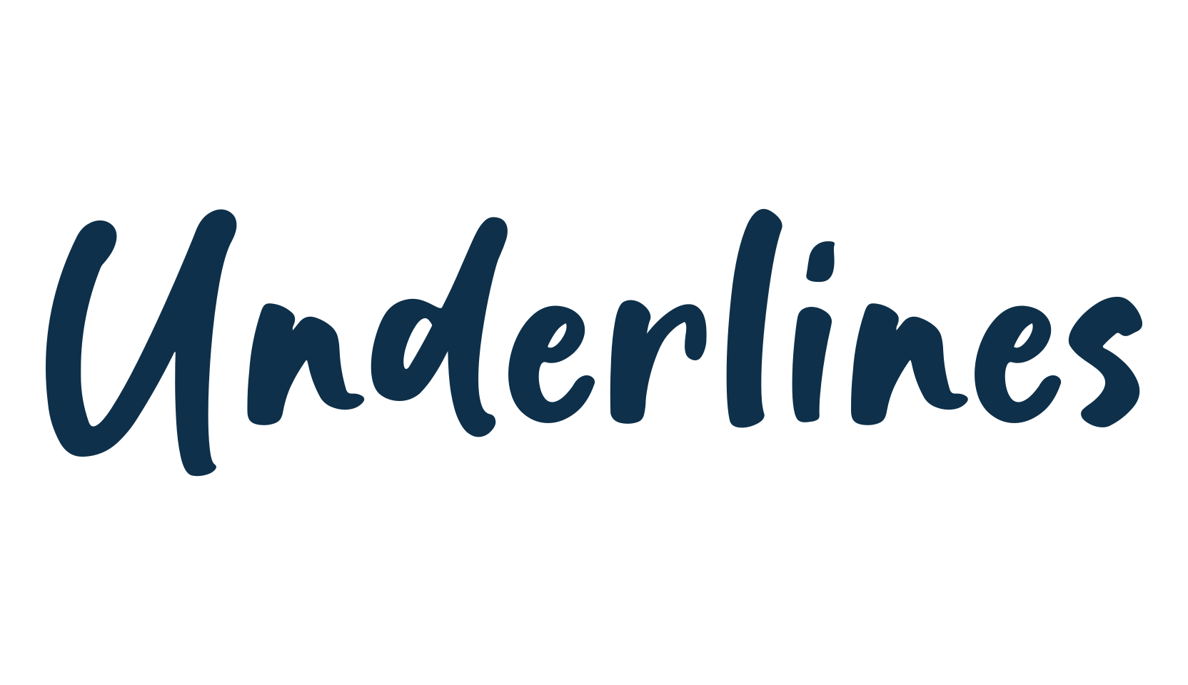 Underlines, script handwritten fancy decorative calligraphy font preview