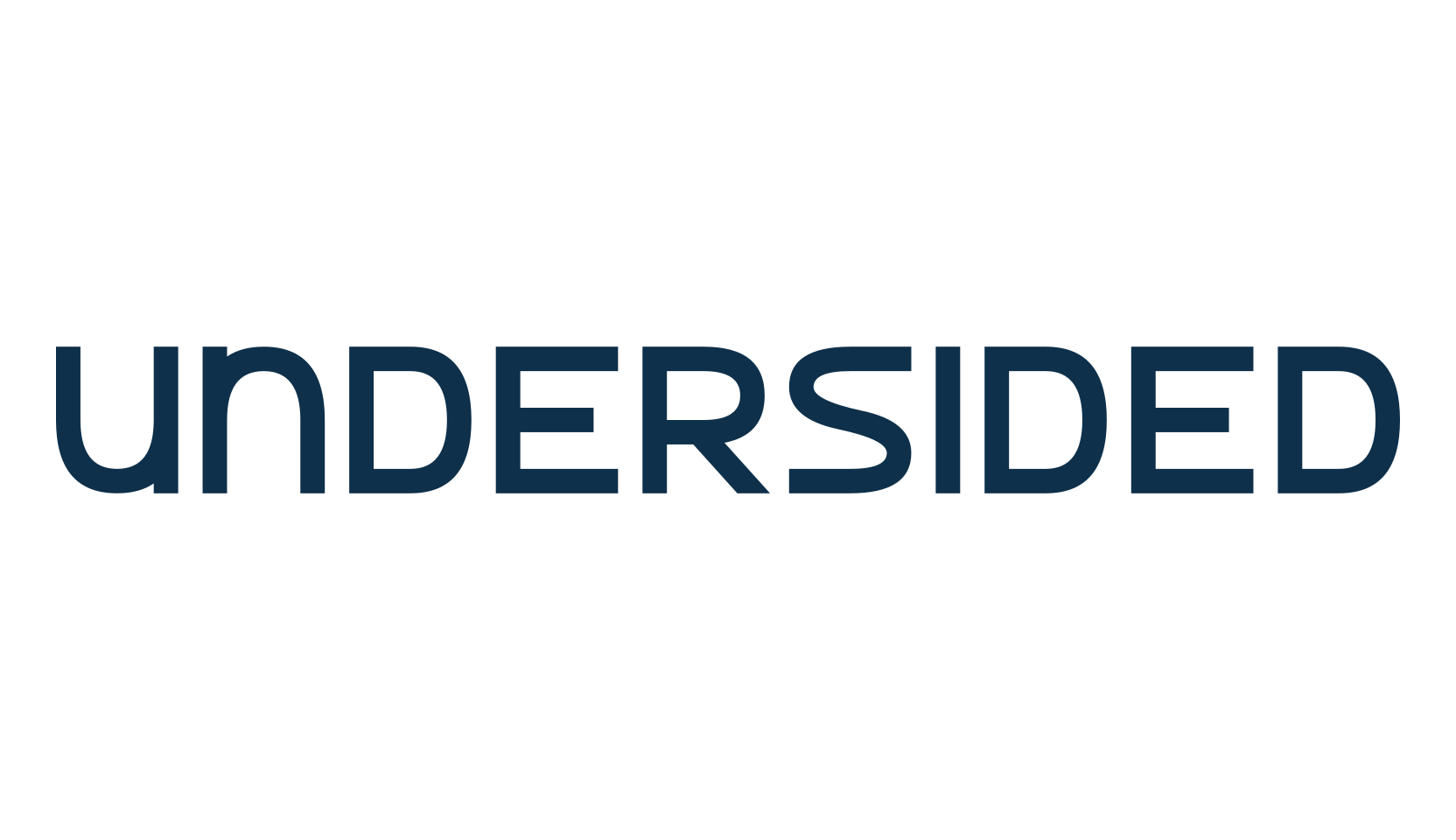Undersided, sans serif font preview