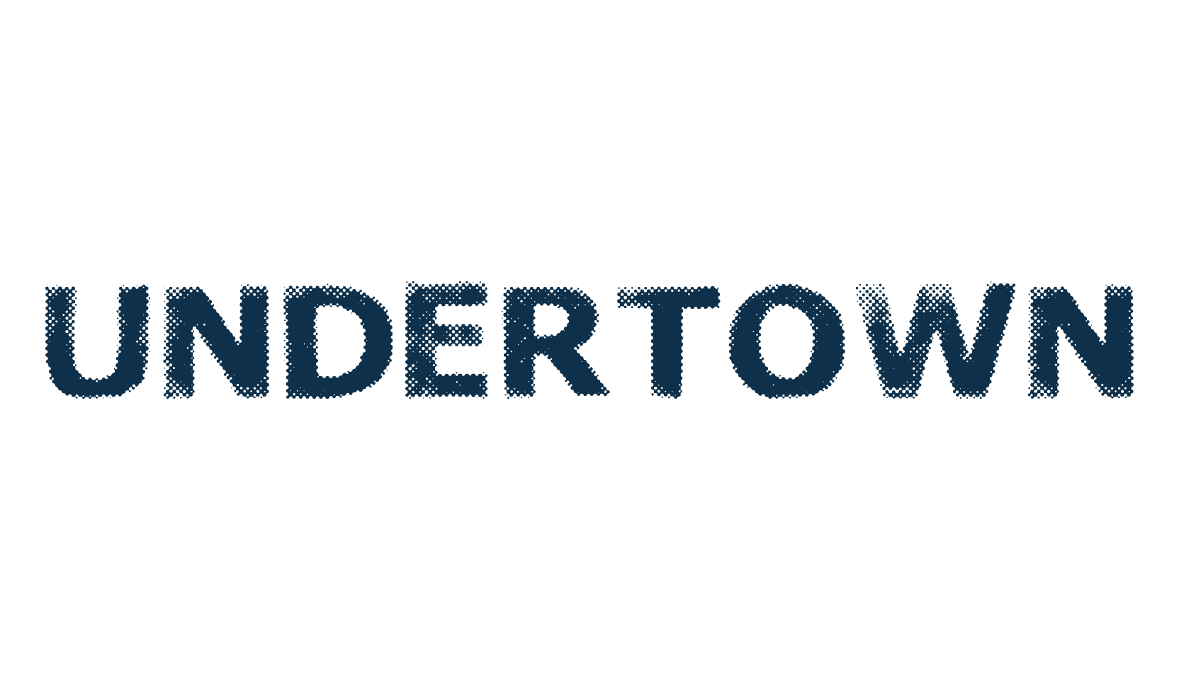 Undertown, distorted font preview