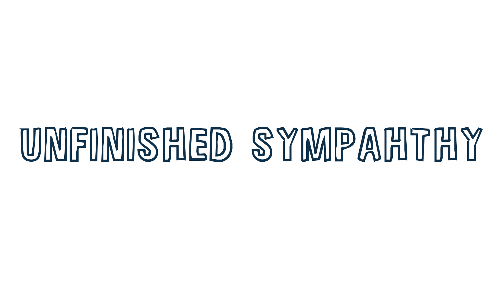 Unfinished Sympahthy, fancy cartoon decorative font preview