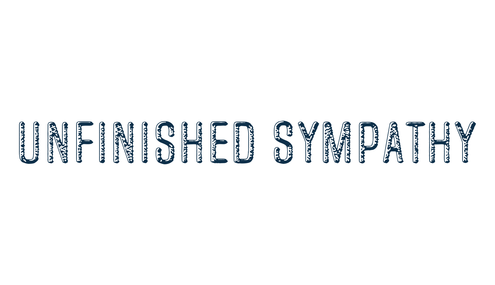 Unfinished Sympathy, eroded font preview