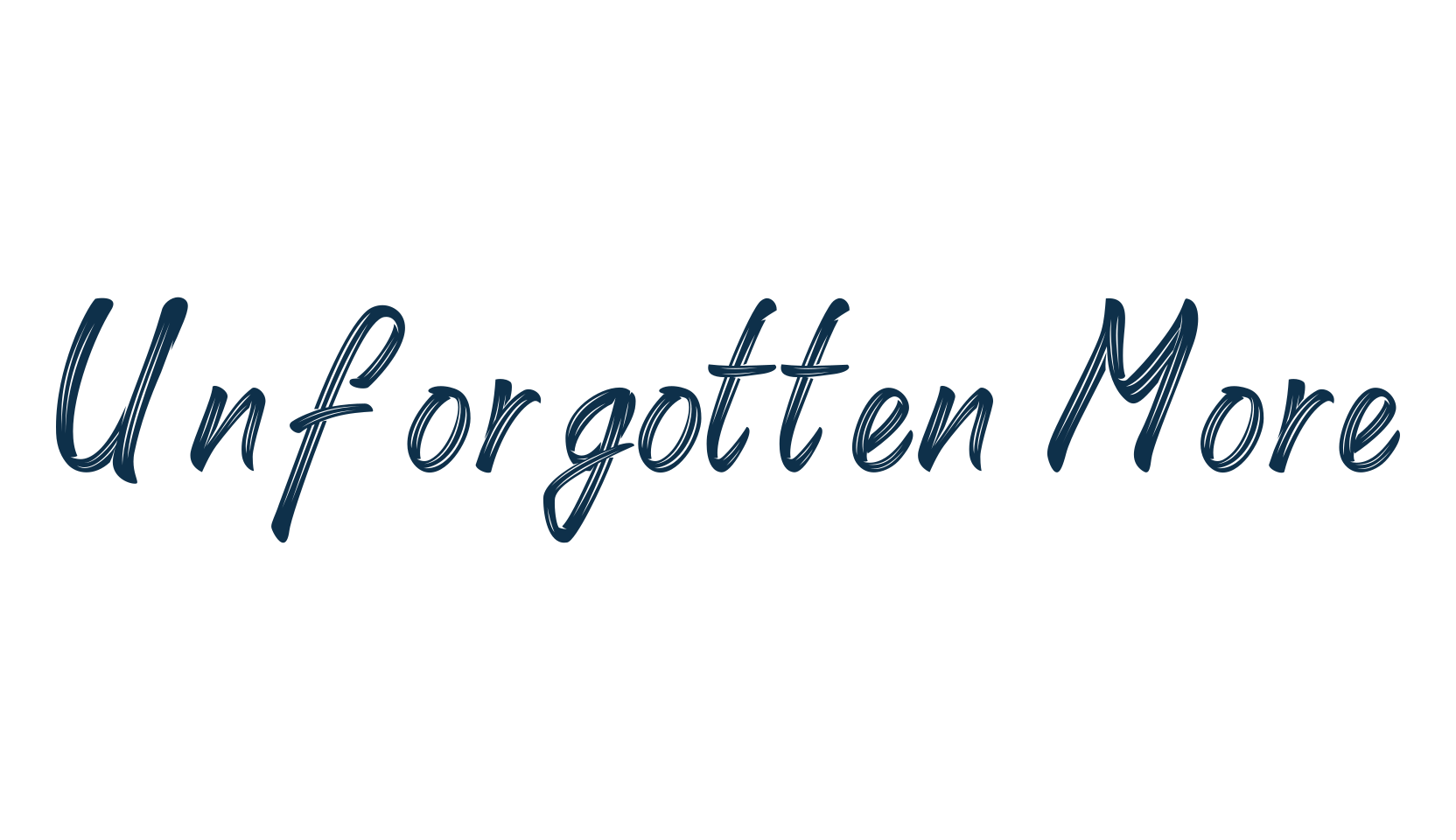 Unforgotten More, brush font preview