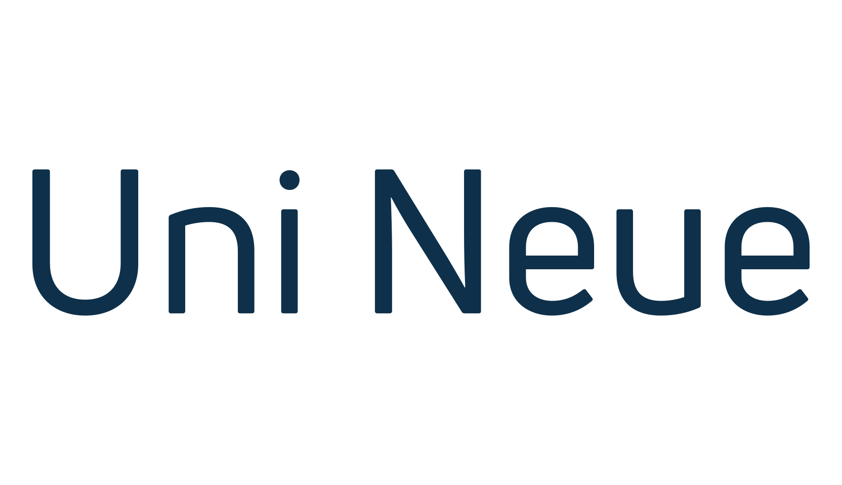 Uni Neue, basic sans serif font preview