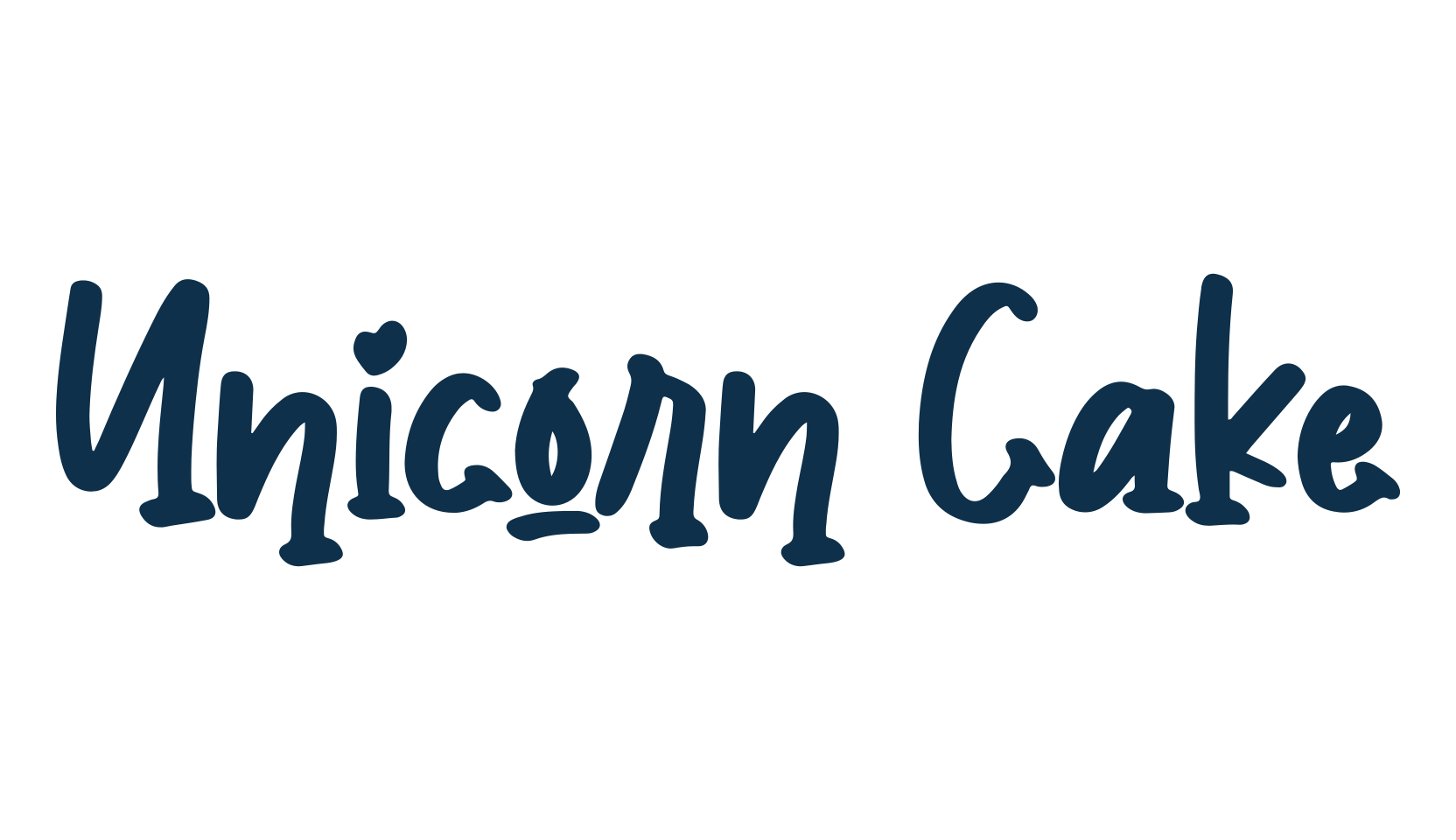 Unicorn Cake, fancy cartoon decorative font preview