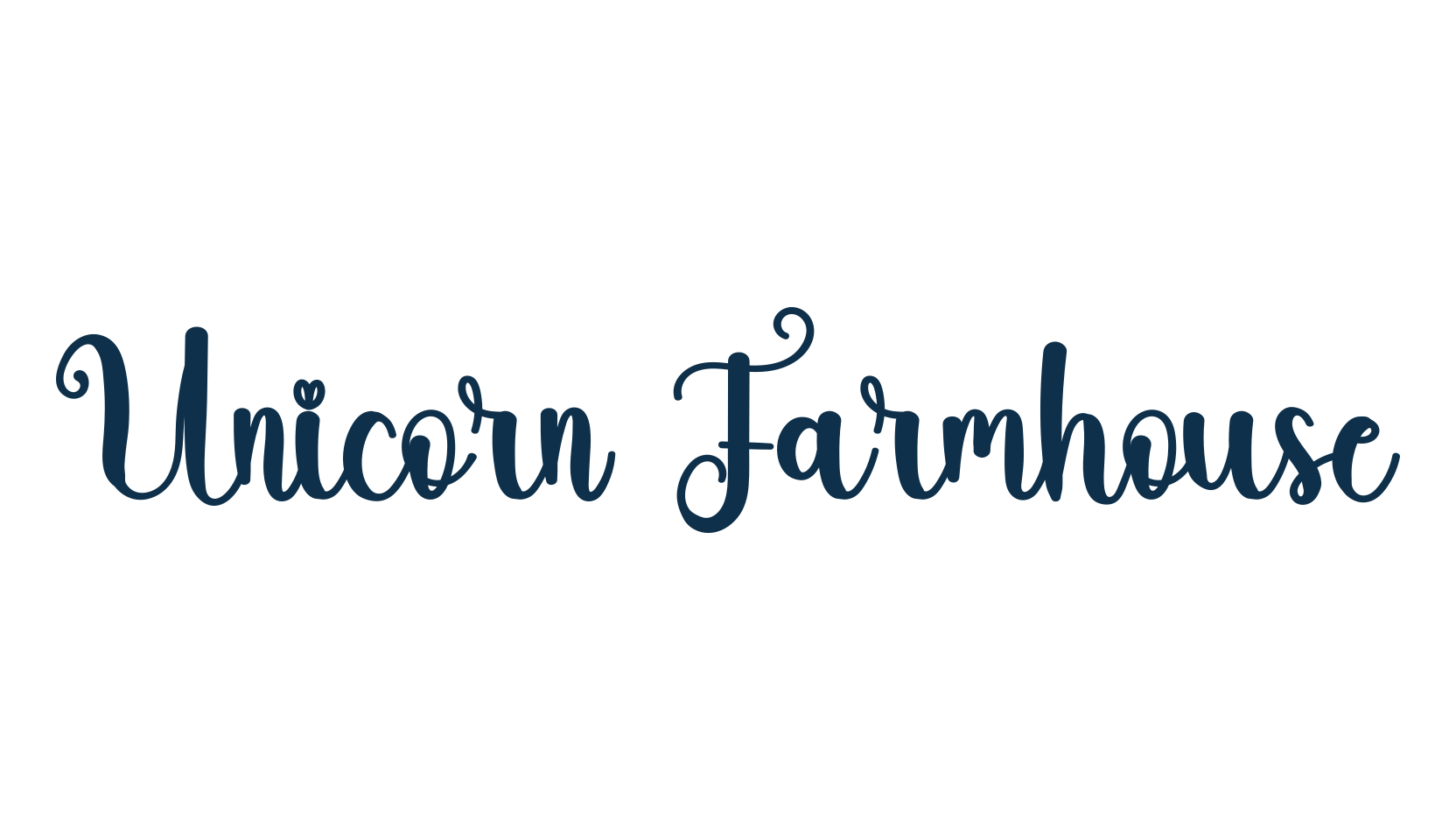 Unicorn Farmhouse, various font preview