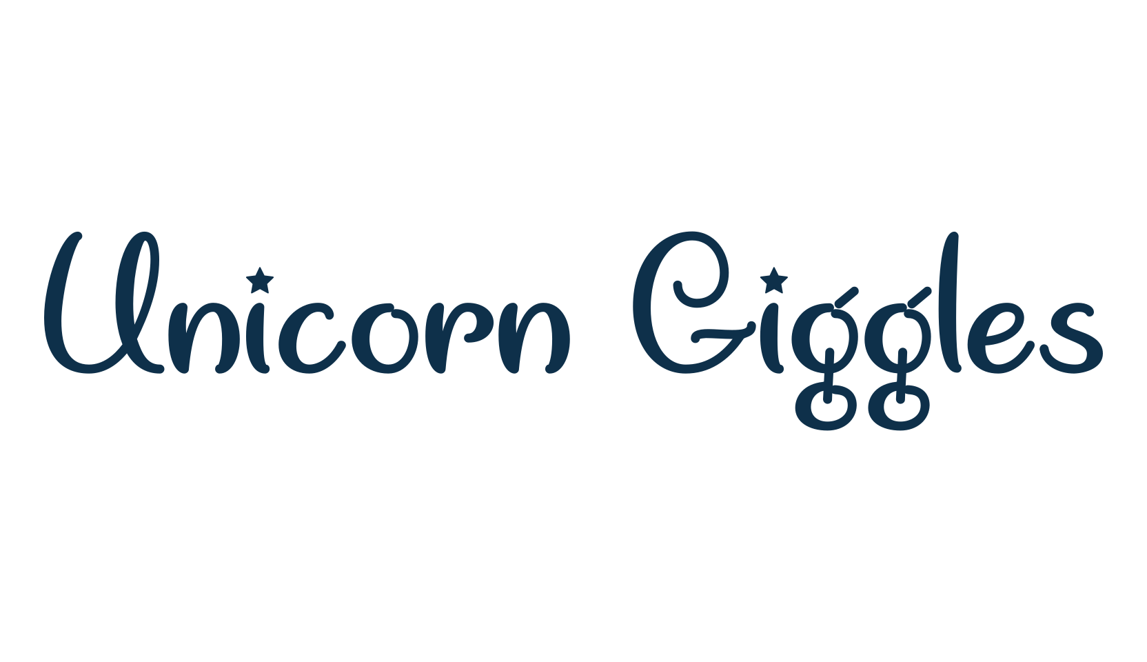 Unicorn Giggles, fancy various decorative script calligraphy font preview