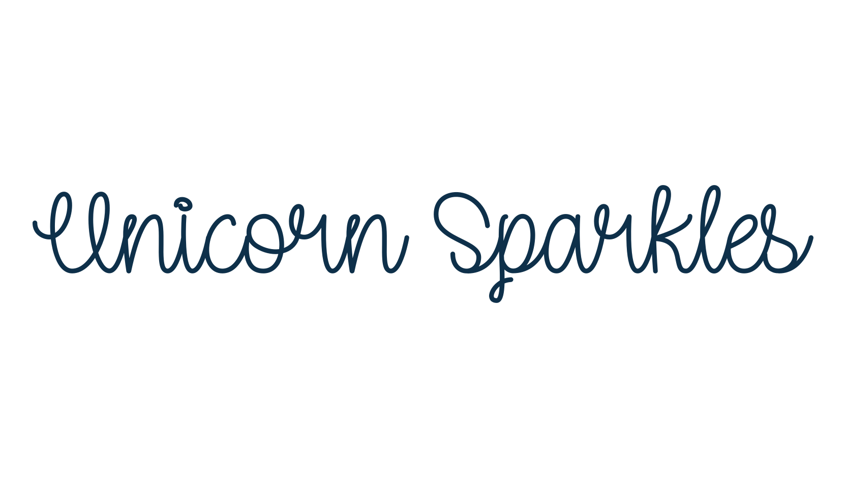 Unicorn Sparkles, script handwritten fancy decorative calligraphy font preview