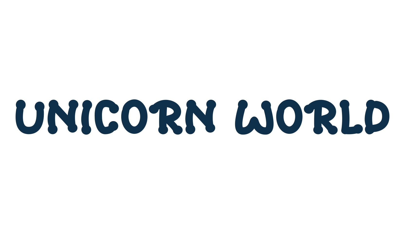 Unicorn World, fancy various decorative font preview