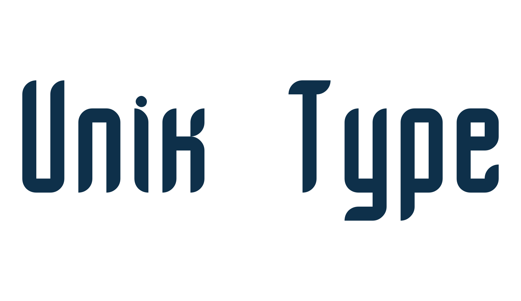 Unik Type, various font preview