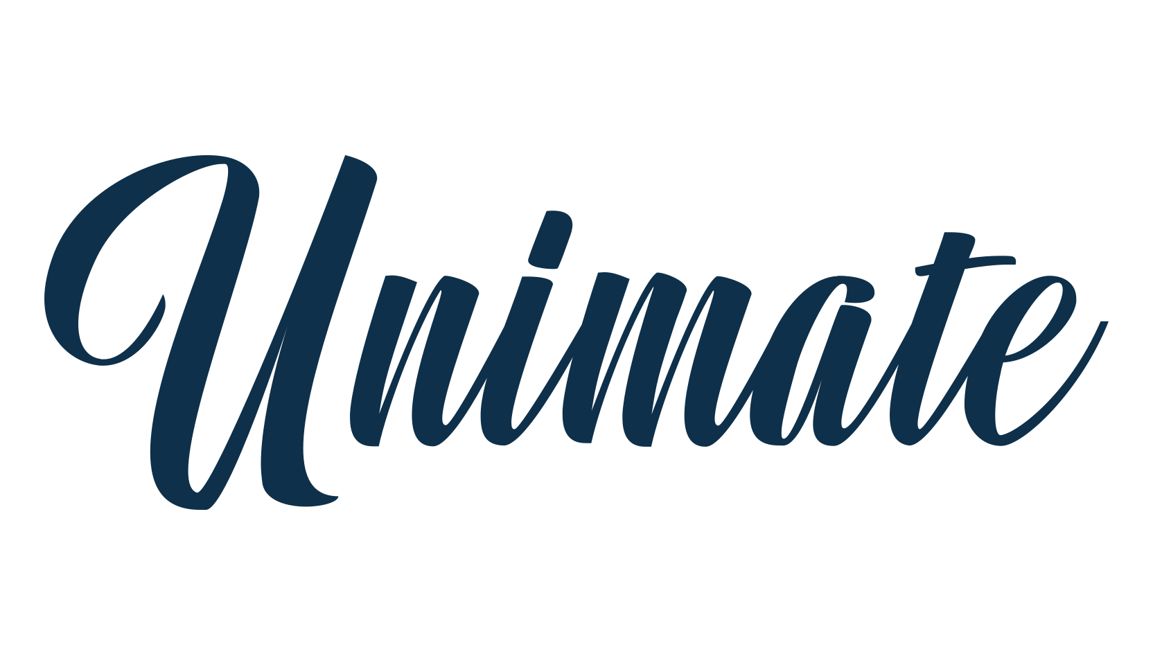 Unimate, script calligraphy fancy decorative font preview