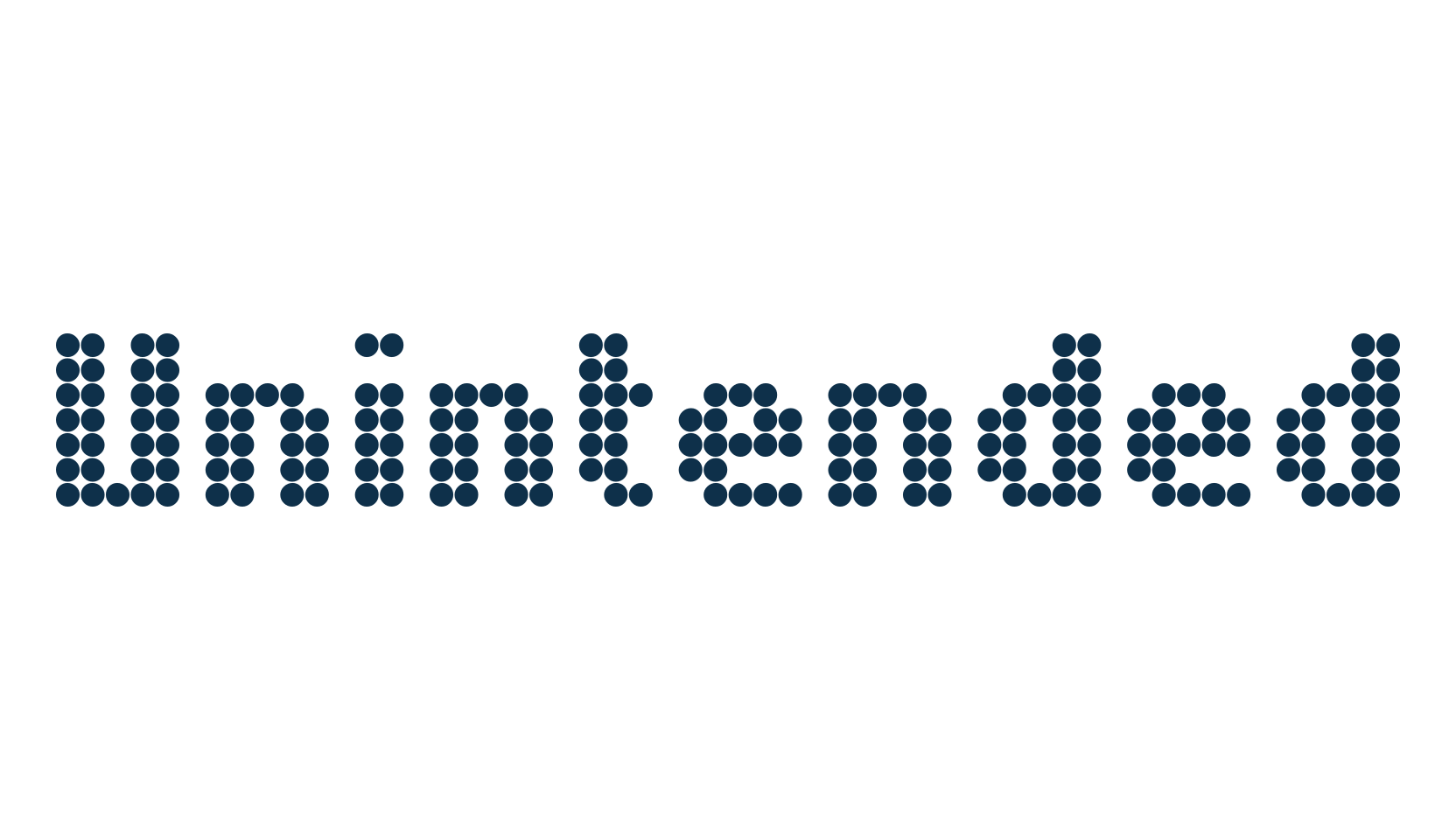 Unintended, techno lcd sci-fi font preview