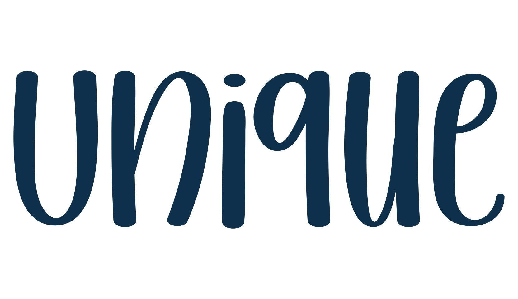 Unique (unique-3), cartoon font preview