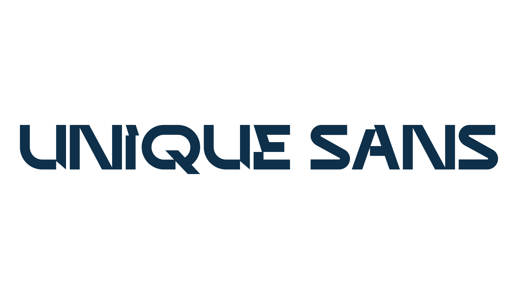 Unique Sans, various font preview