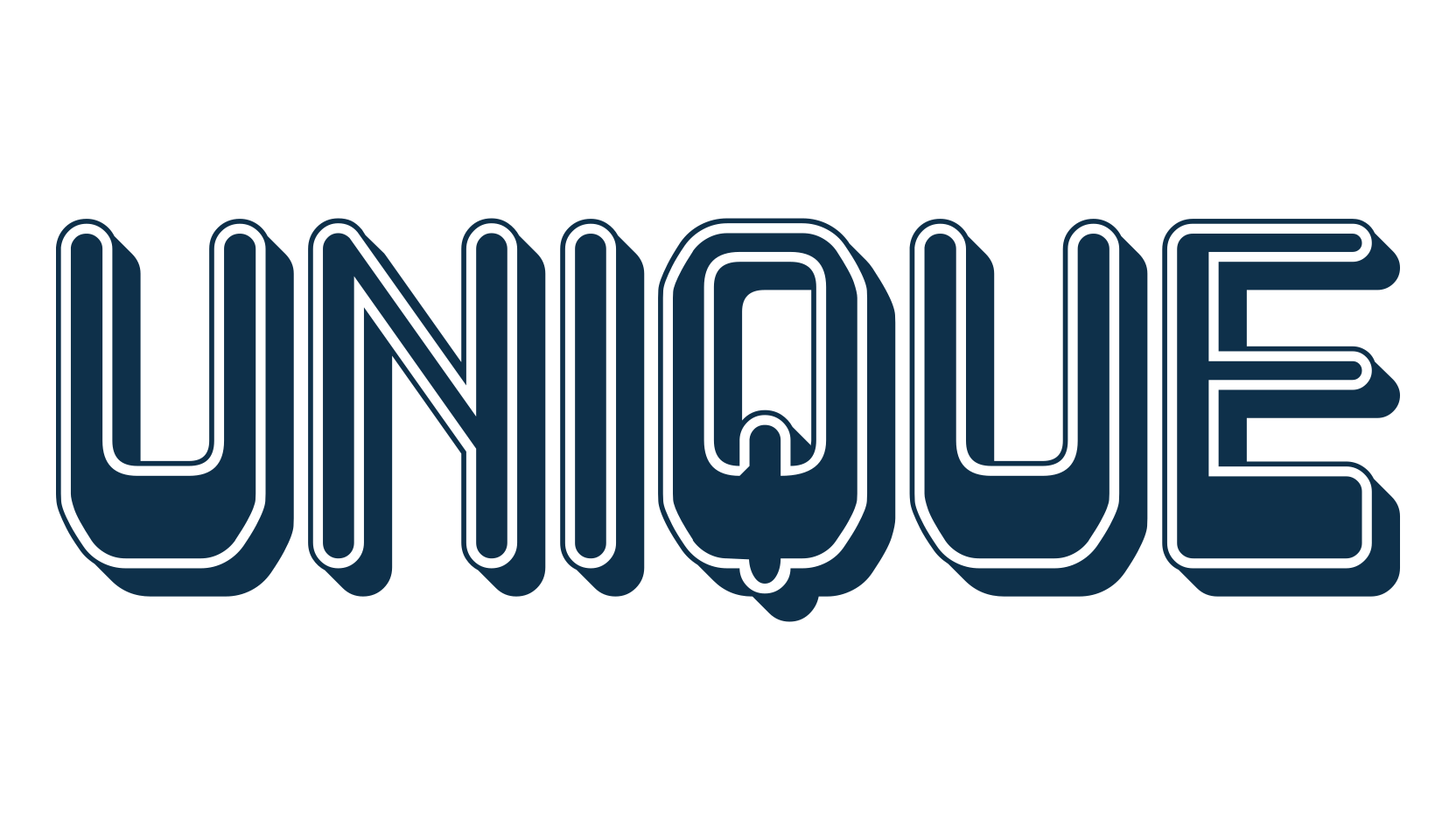 Unique (unique), groovy font preview