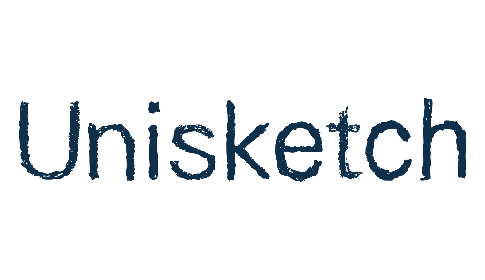 Unisketch, eroded font preview