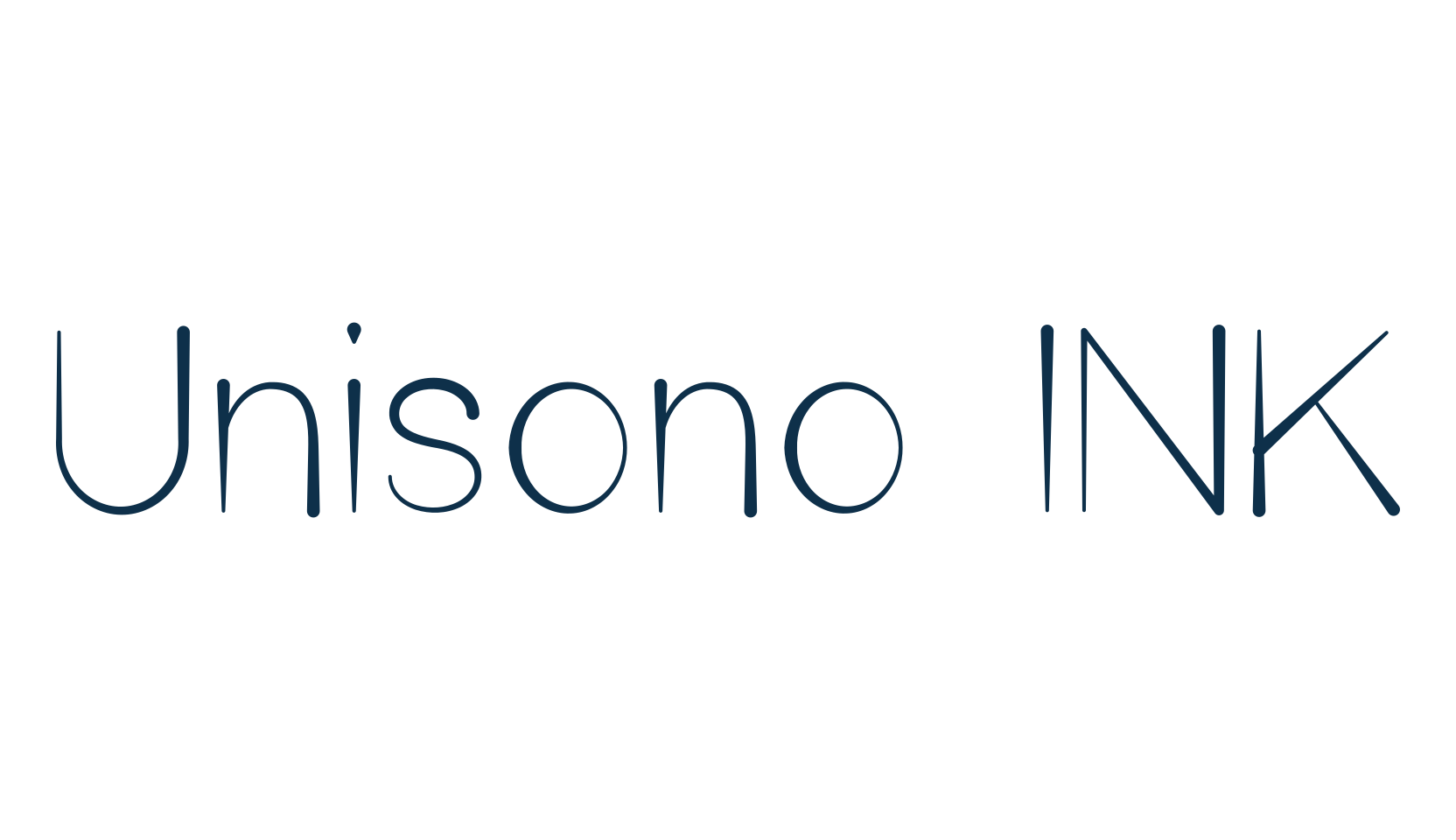 Unisono INK, fancy various decorative font preview