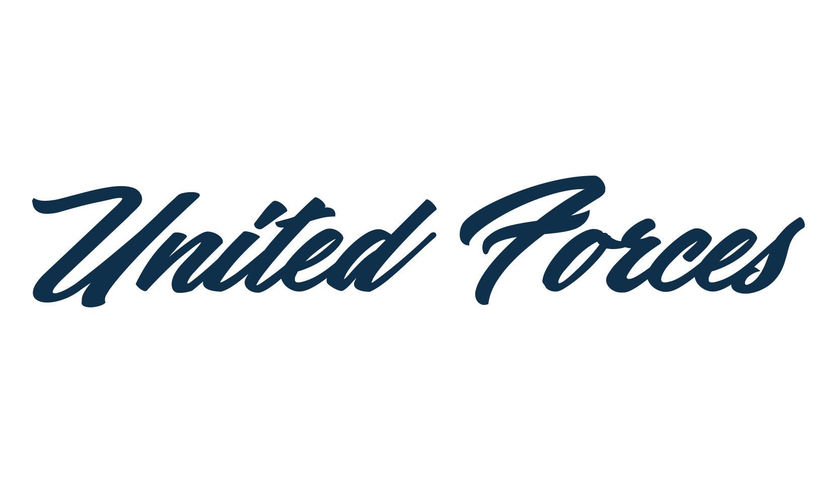 United Forces, script calligraphy fancy decorative font preview