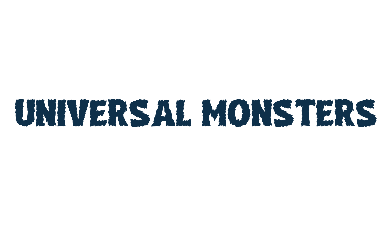 Universal Monsters, halloween font preview