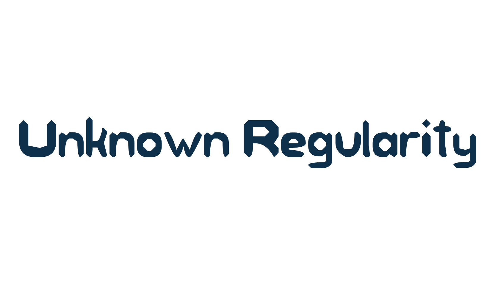 Unknown Regularity, fancy eroded decorative font preview