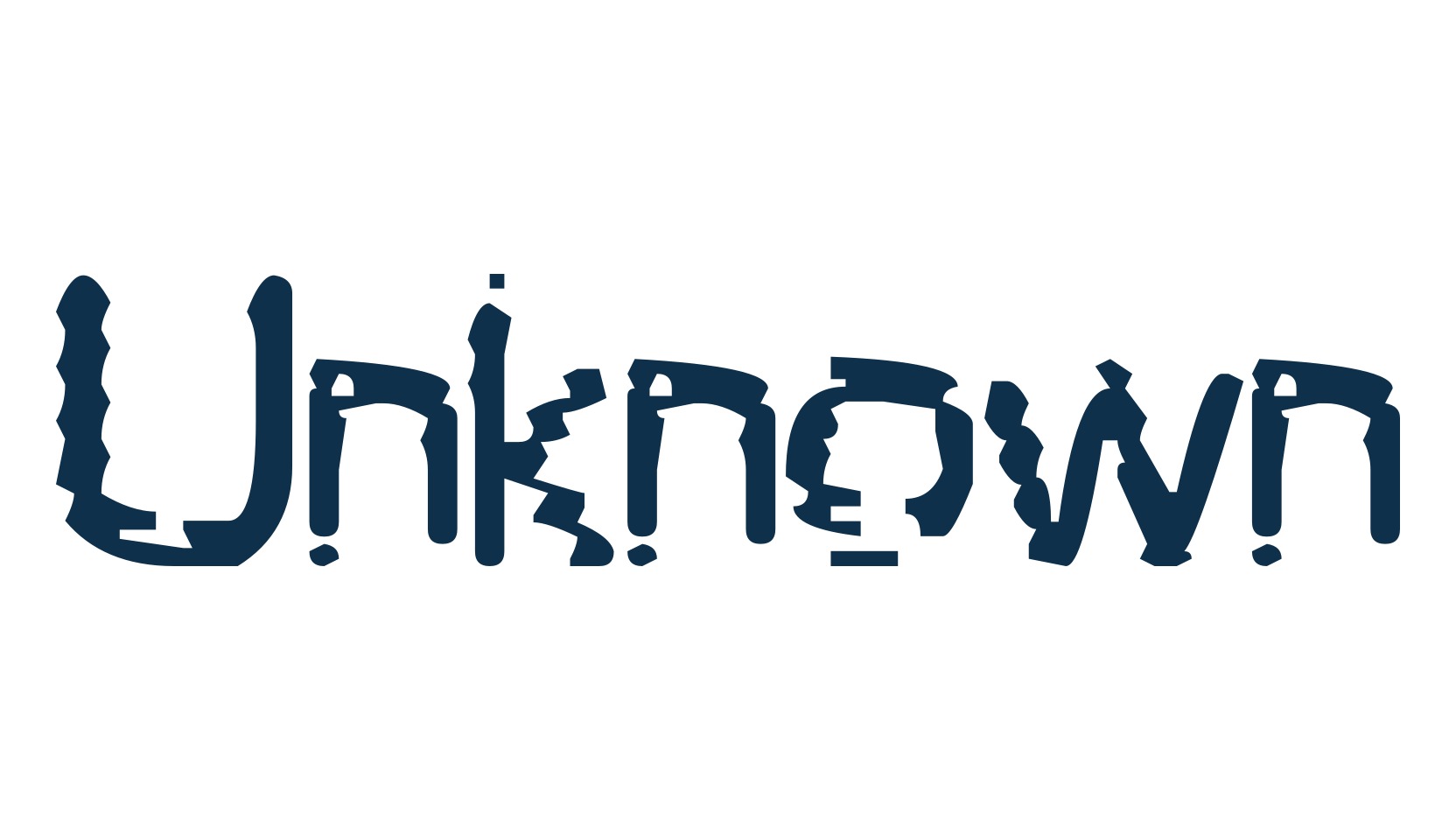 Unknown, distorted font preview