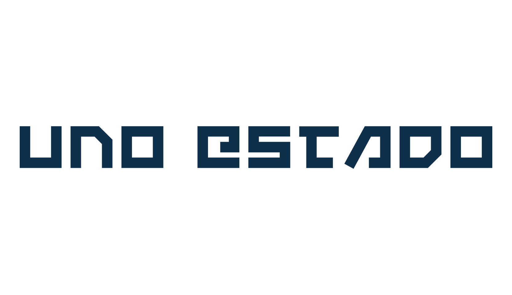 Uno Estado, techno square sci-fi font preview