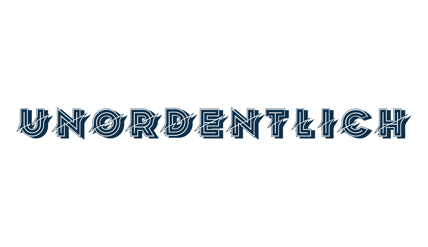 Unordentlich, distorted font preview