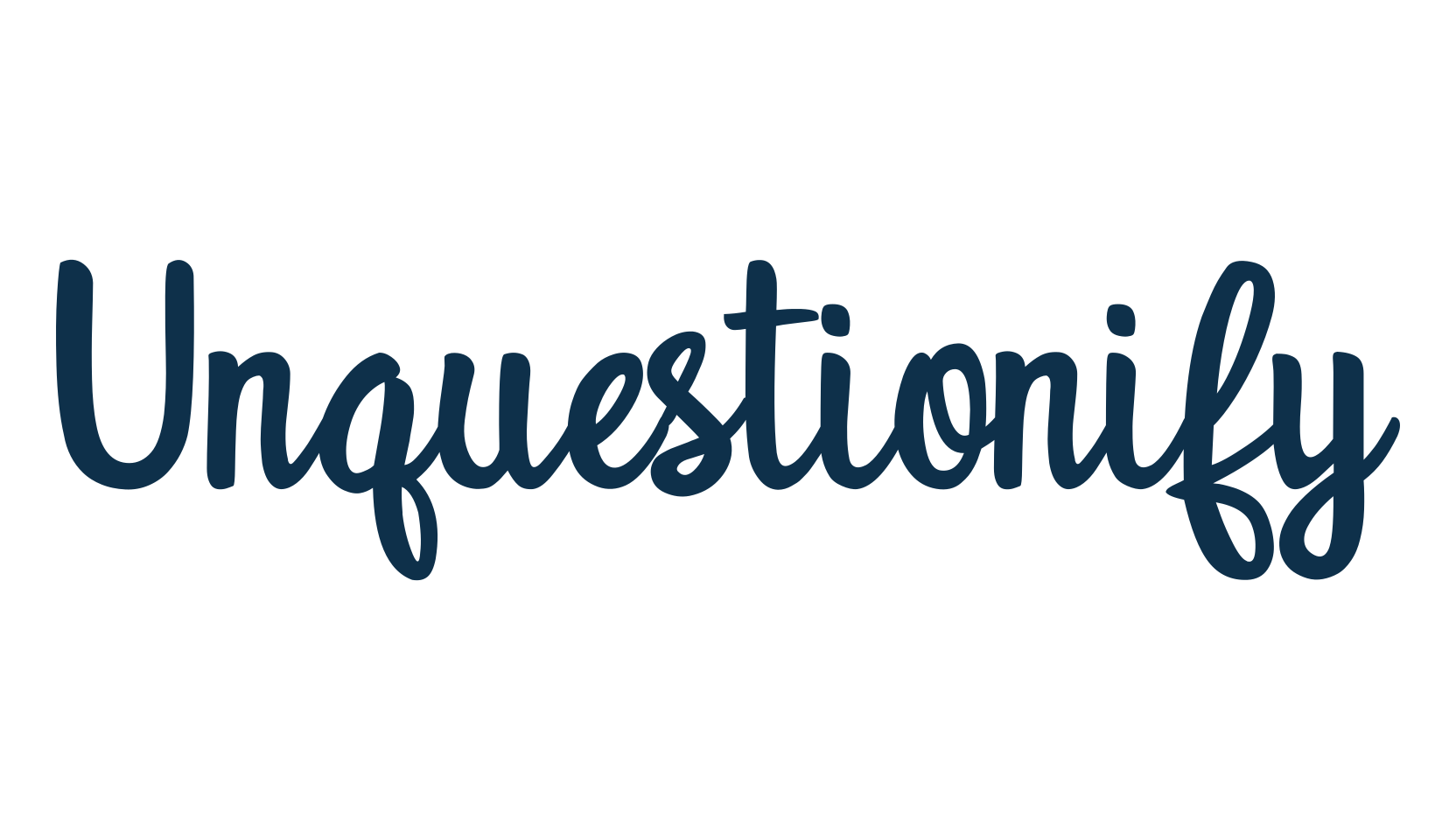 Unquestionify, fancy various decorative script calligraphy font preview