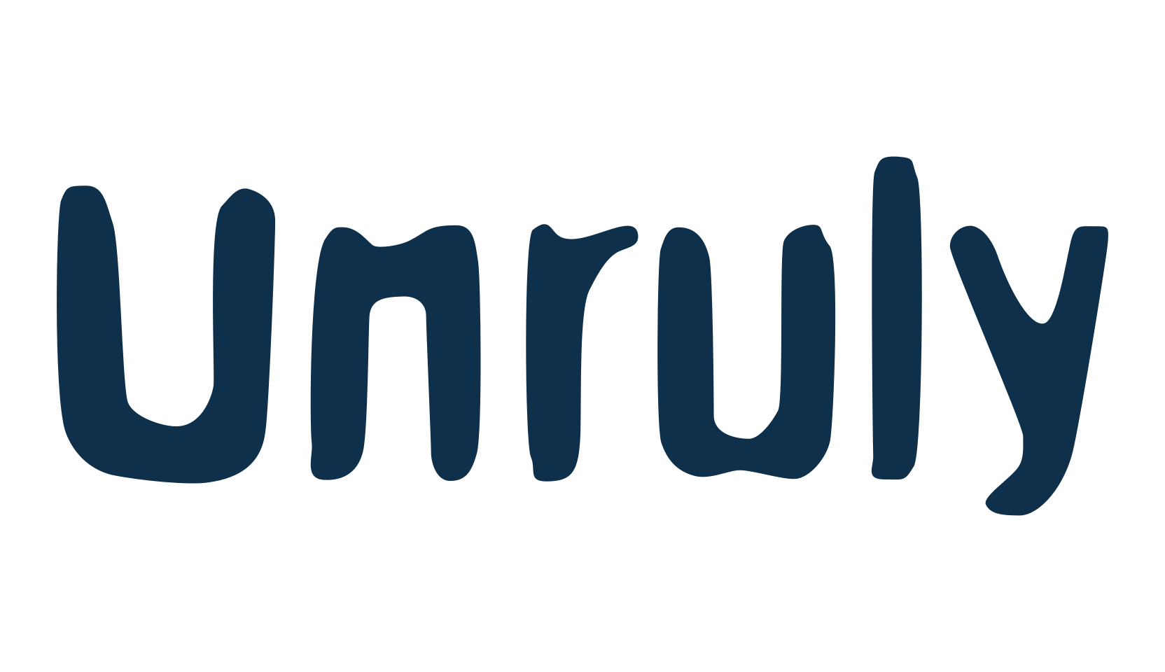 Unruly, eroded font preview